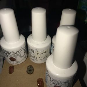 Four gelish gel polishes NEVER USED